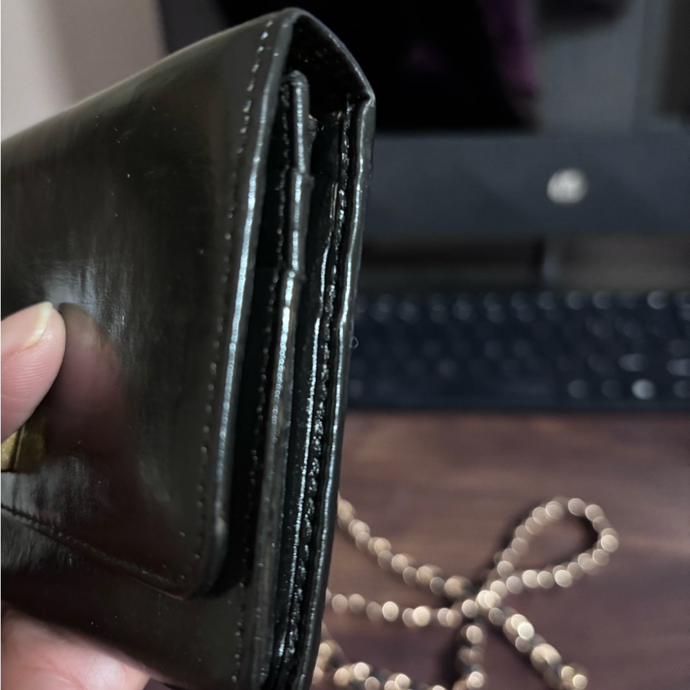 Prada Black Leather Wallet with Gold Hardwares - Picture 14 of 16